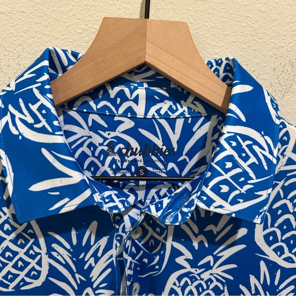 Chubbies Thigh Napple Polo Men’s Small – All-Over Pineapple Print – Stretch –NWT - Picture 2 of 5